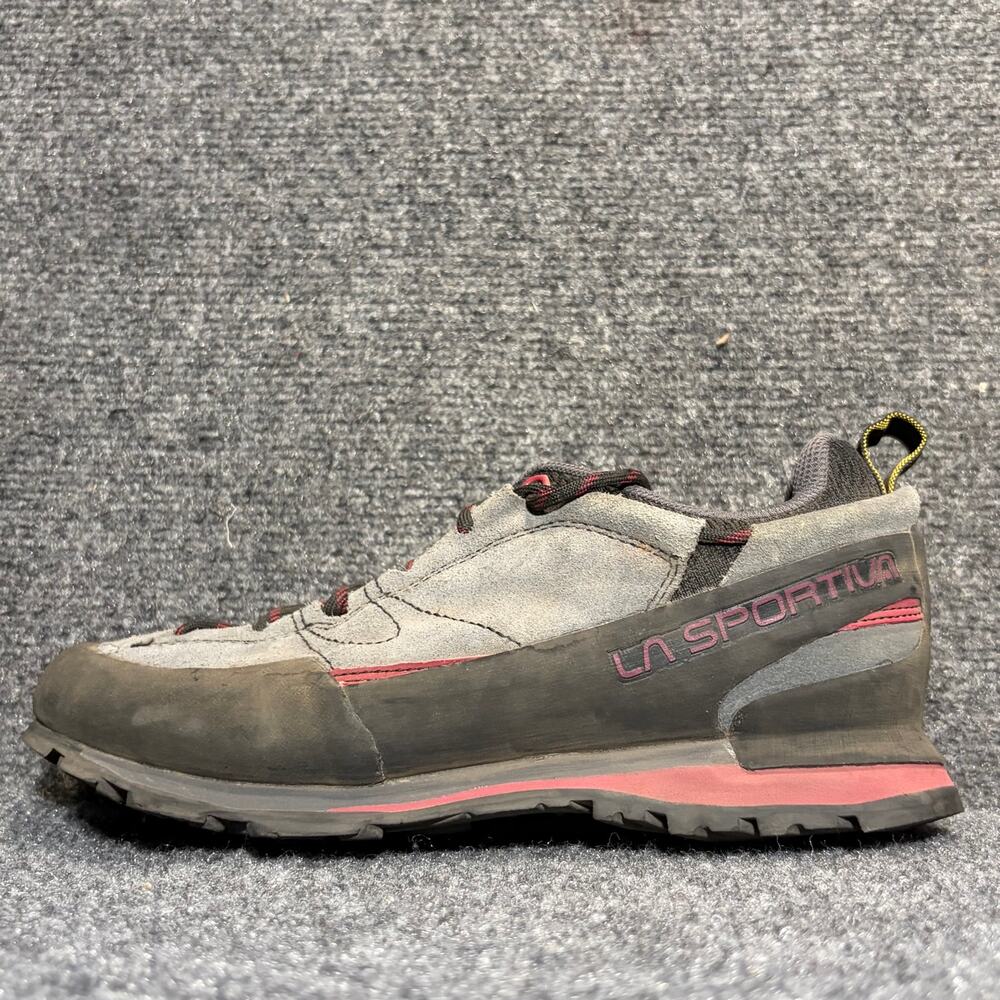 La Sportiva Gray Suede Vibram Sole Hiking Boulder X Shoes Womens 9.5 Low Top
